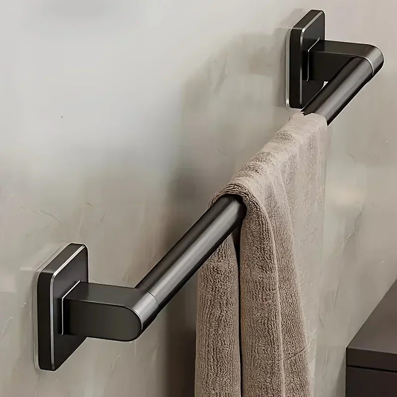 Wall Mounted Towel Rack No Drilling for Easy Storage - Smarsty