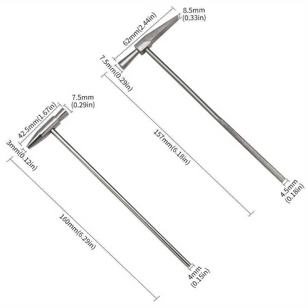 Mini Hammer Tool Set for Jewelry and Watch Repair - Smarsty