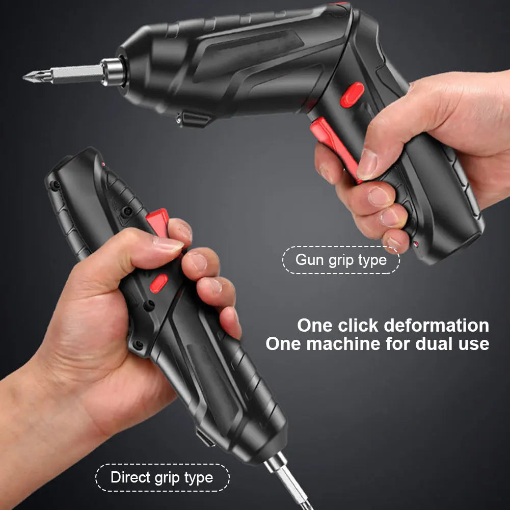 Powerful 3.6V Electric Screwdriver Set with LED Light - Smarsty