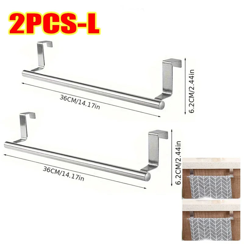 Over Door Stainless Steel Towel Rack for Kitchens - Smarsty