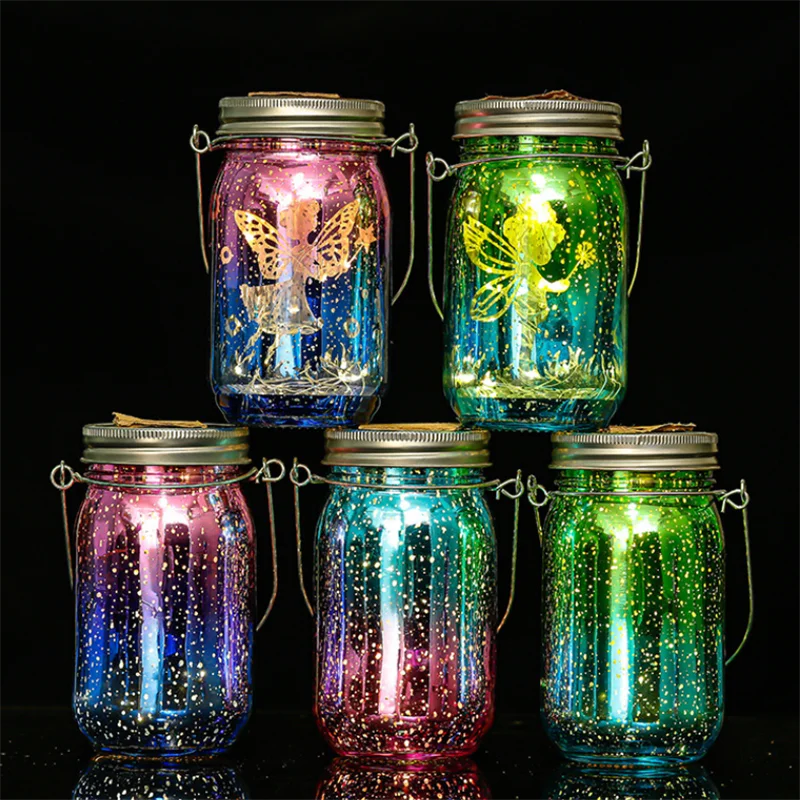 Solar Mason Jar Lanterns Waterproof Fairy Lights for Garden - Smarsty