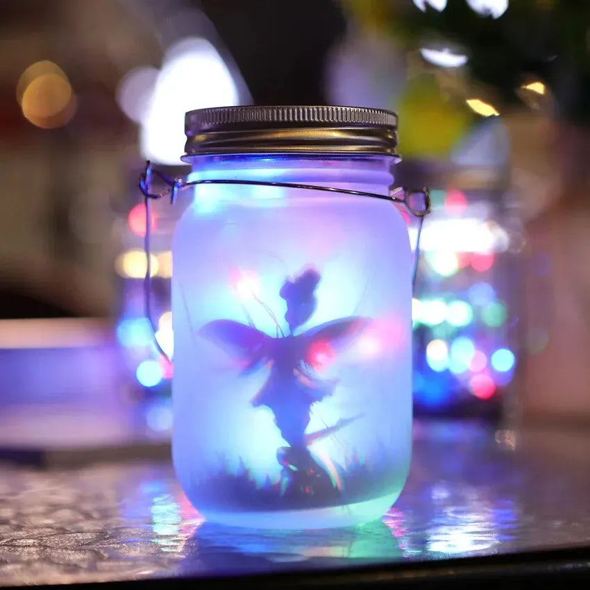 Solar Mason Jar Lanterns Waterproof Fairy Lights for Garden - Smarsty