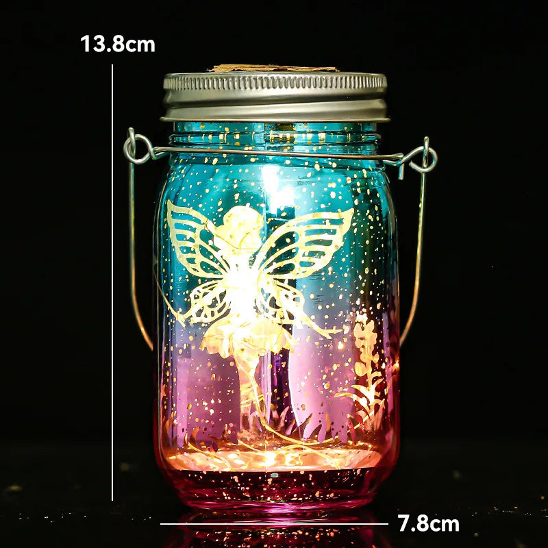 Solar Mason Jar Lanterns Waterproof Fairy Lights for Garden - Smarsty