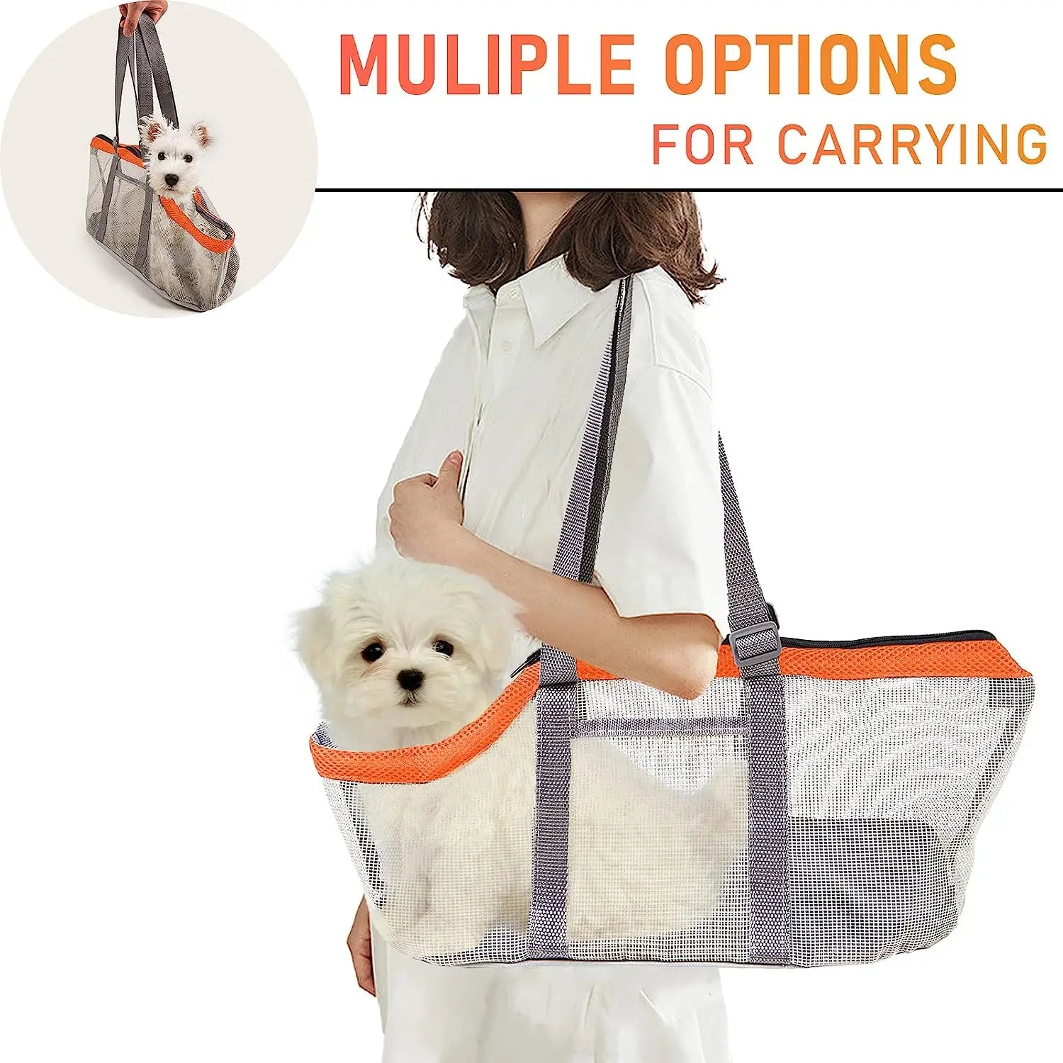 Breathable Foldable Pet Carrier Handbag for Small Dogs - Smarsty