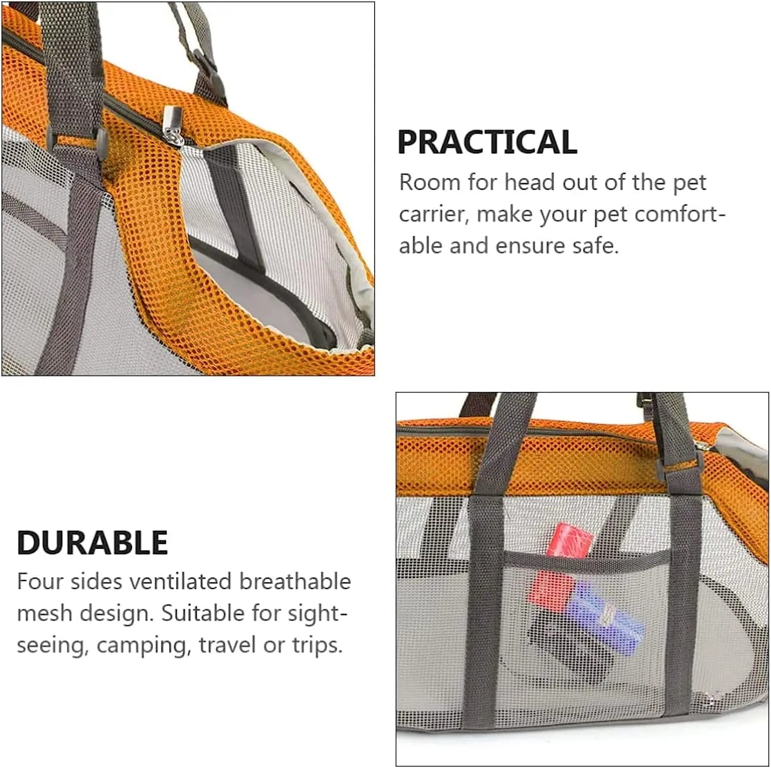 Breathable Foldable Pet Carrier Handbag for Small Dogs - Smarsty
