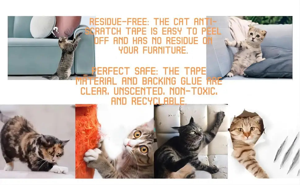 Cat Scratch Deterrent Tape for Furniture Protection - Smarsty