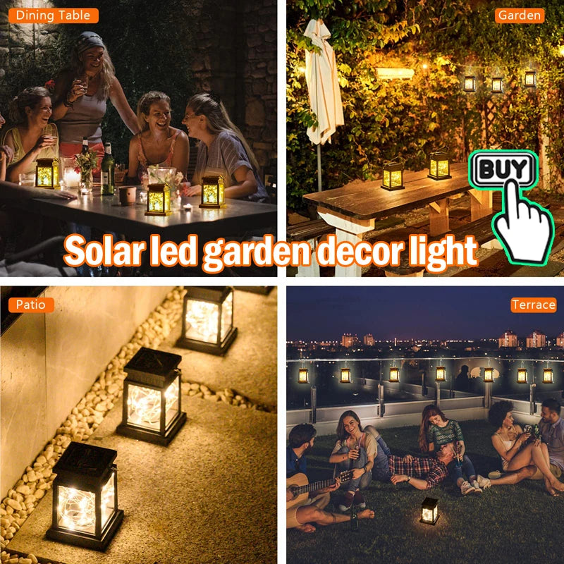 Solar LED Outdoor Lanterns for Garden Decoration - Smarsty