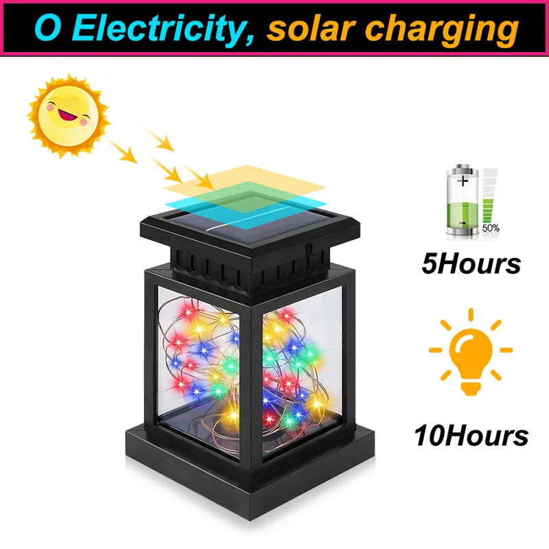 Solar LED Outdoor Lanterns for Garden Decoration - Smarsty