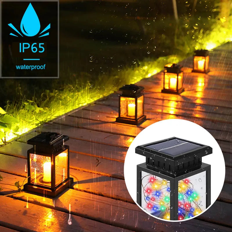 Solar LED Outdoor Lanterns for Garden Decoration - Smarsty