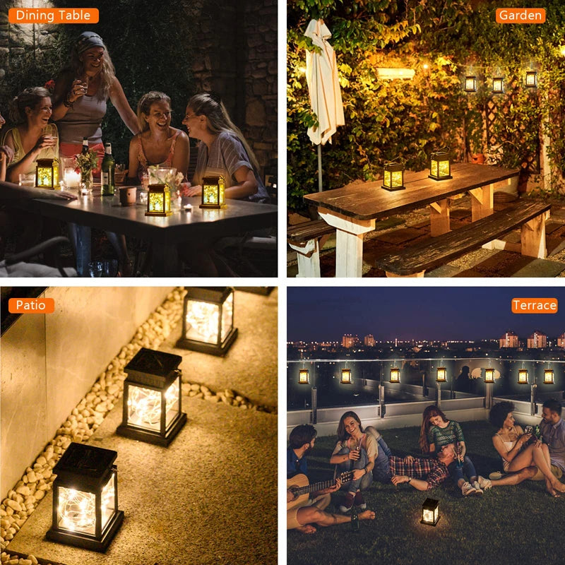 Solar LED Outdoor Lanterns for Garden Decoration - Smarsty