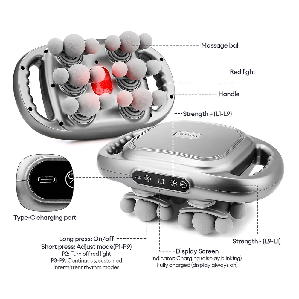 High-Frequency Vibration Body Massage Gun for Muscle Relief - Smarsty