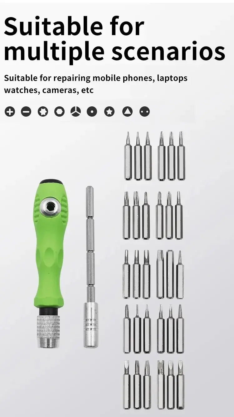 Mini 32 in 1 Magnetic Screwdriver Set for Precision Repairs - Smarsty