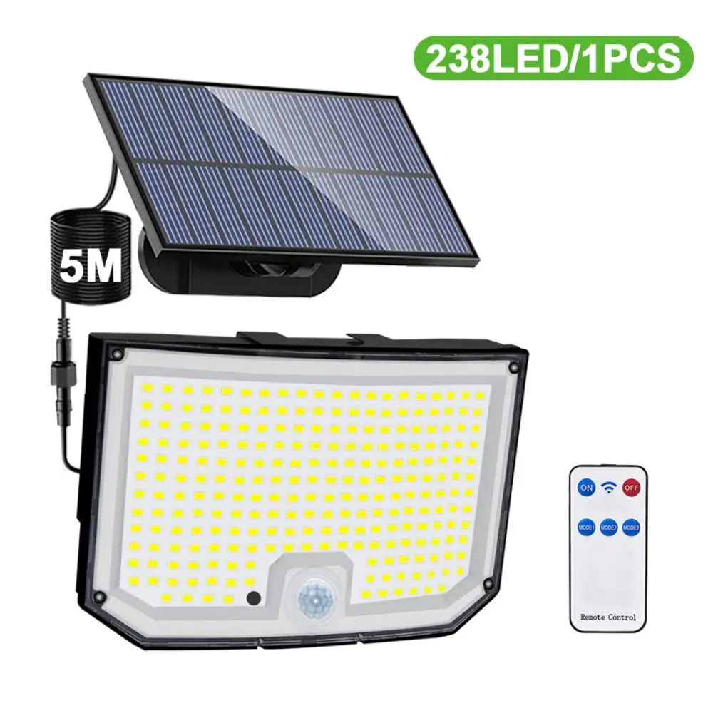 LED Solar Motion Sensor Outdoor Wall Lamp Waterproof - Smarsty