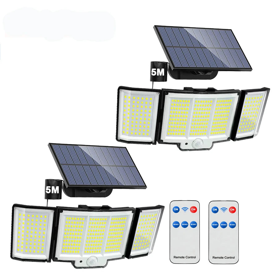 LED Solar Motion Sensor Outdoor Wall Lamp Waterproof - Smarsty