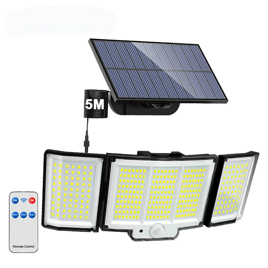 LED Solar Motion Sensor Outdoor Wall Lamp Waterproof - Smarsty