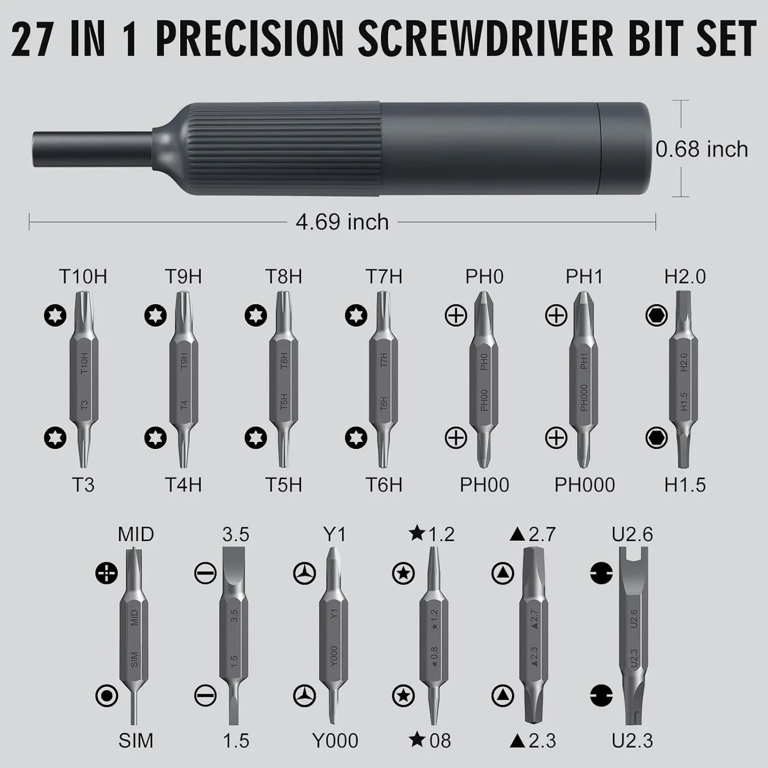 27 in 1 Precision Screwdriver Set for Easy Repairs - Smarsty