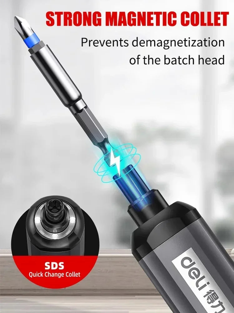 Cordless Electric Screwdriver with Rechargeable Lithium Battery - Smarsty
