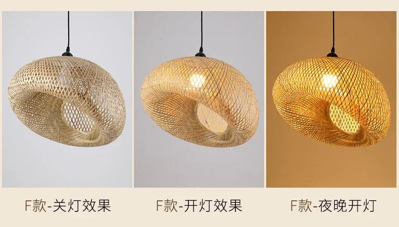Bamboo Hand Woven Pendant Light for Elegant Home Decor - Smarsty