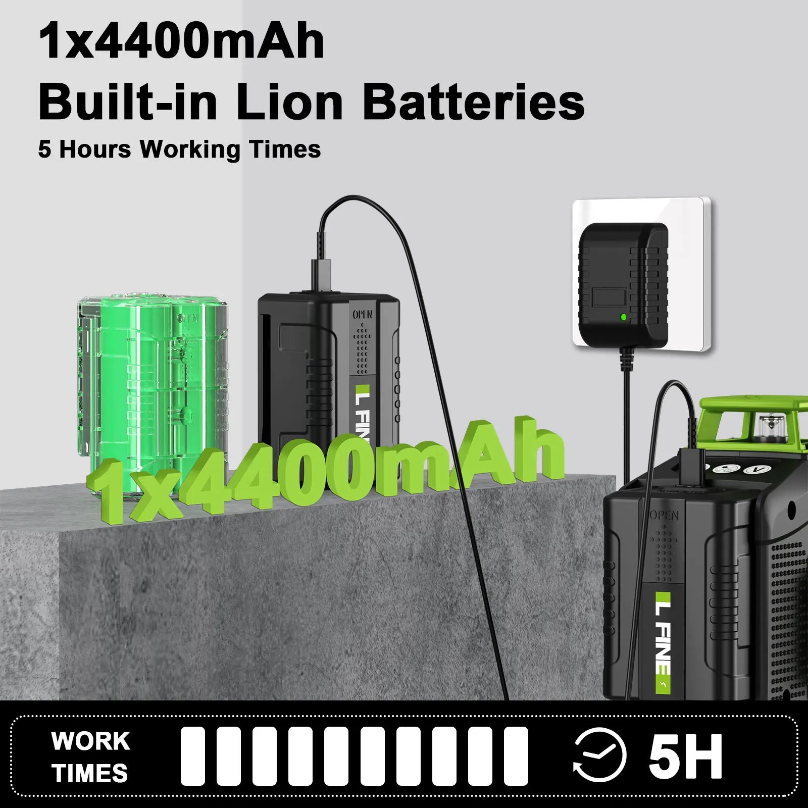 Lfine 4D Laser Level with 360 Degree Self Leveling - Smarsty
