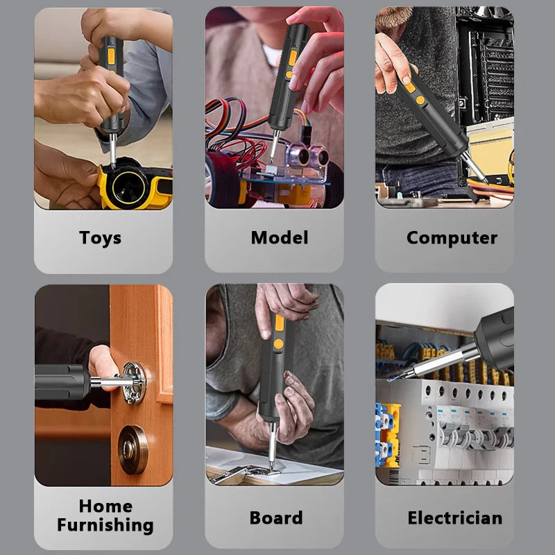 Cordless Electric Drill Set for Easy Household Repairs - Smarsty