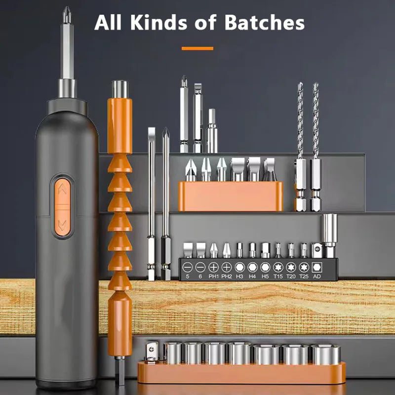 Cordless Electric Drill Set for Easy Household Repairs - Smarsty