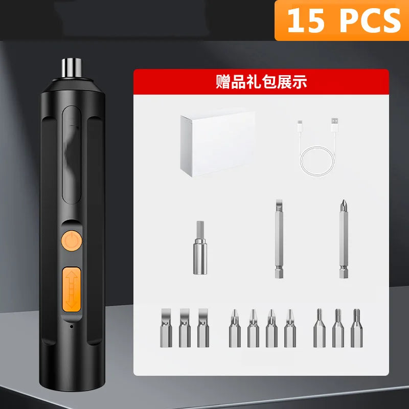 Cordless Electric Drill Set for Easy Household Repairs - Smarsty