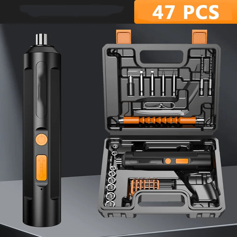 Cordless Electric Drill Set for Easy Household Repairs - Smarsty