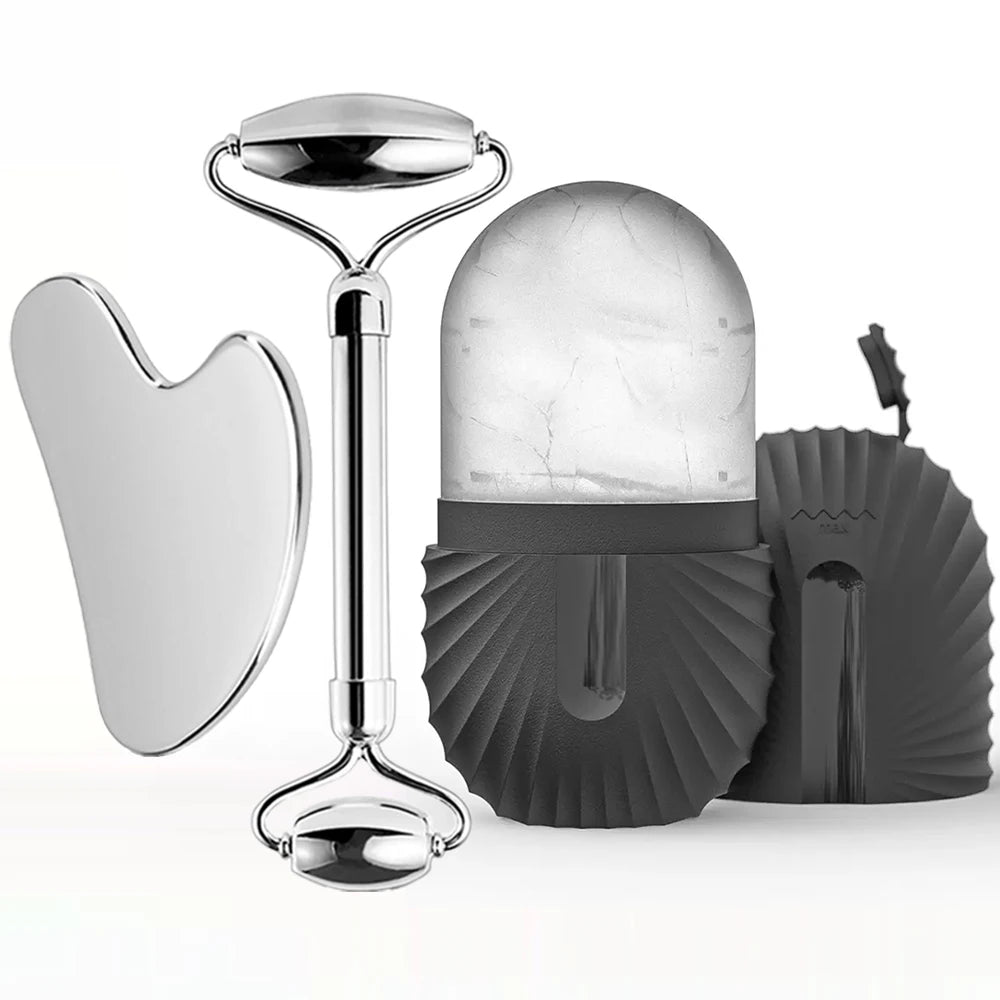Portable Ice Face Roller Skincare Tool Set - Smarsty