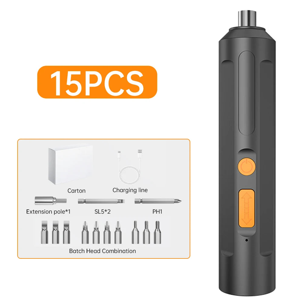 Rechargeable USB Electric Screwdriver for Home DIY - Smarsty