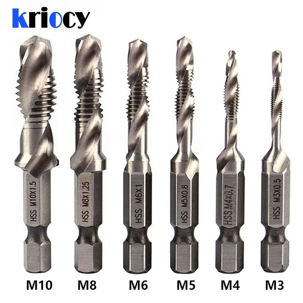 Titanium Plated Tap Drill Bit Set for Precision Tapping - Smarsty