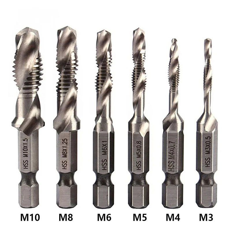 Titanium Plated Tap Drill Bit Set for Precision Tapping - Smarsty