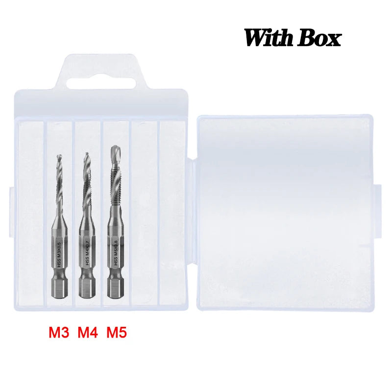 Titanium Plated Tap Drill Bit Set for Precision Tapping - Smarsty