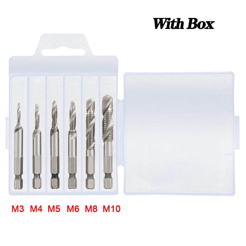 Titanium Plated Tap Drill Bit Set for Precision Tapping - Smarsty