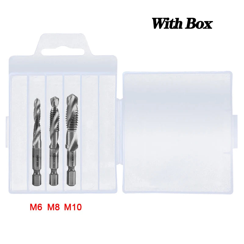 Titanium Plated Tap Drill Bit Set for Precision Tapping - Smarsty
