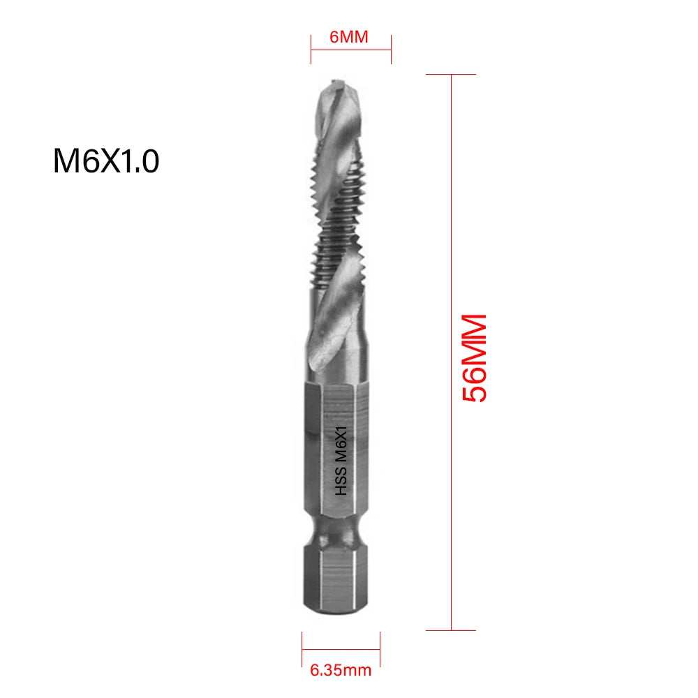 Titanium Plated Tap Drill Bit Set for Precision Tapping - Smarsty