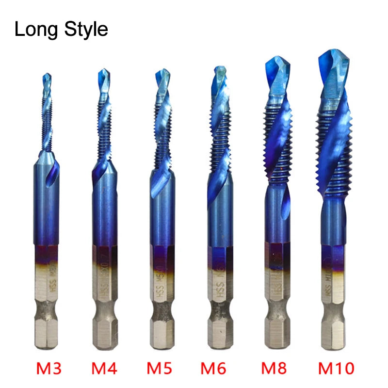Titanium Plated Tap Drill Bit Set for Precision Tapping - Smarsty