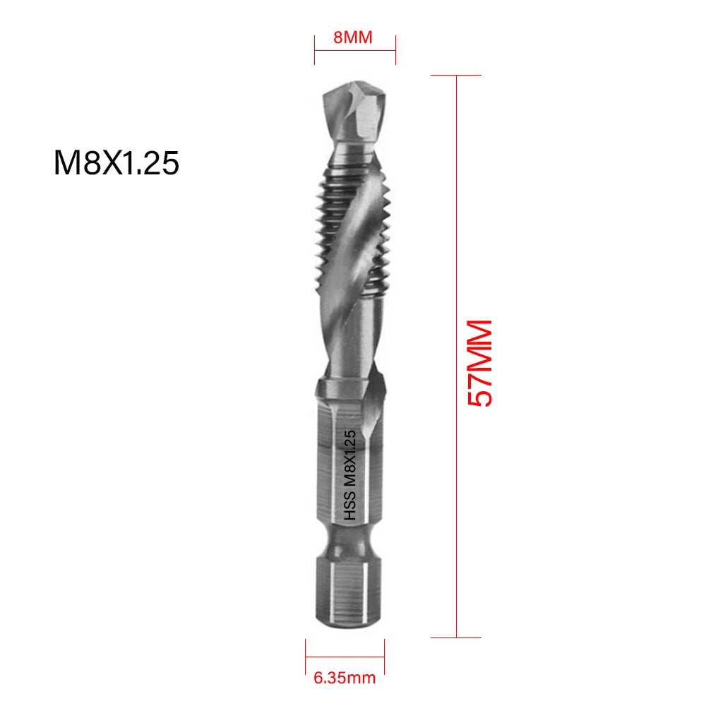 Titanium Plated Tap Drill Bit Set for Precision Tapping - Smarsty