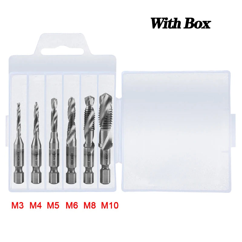 Titanium Plated Tap Drill Bit Set for Precision Tapping - Smarsty