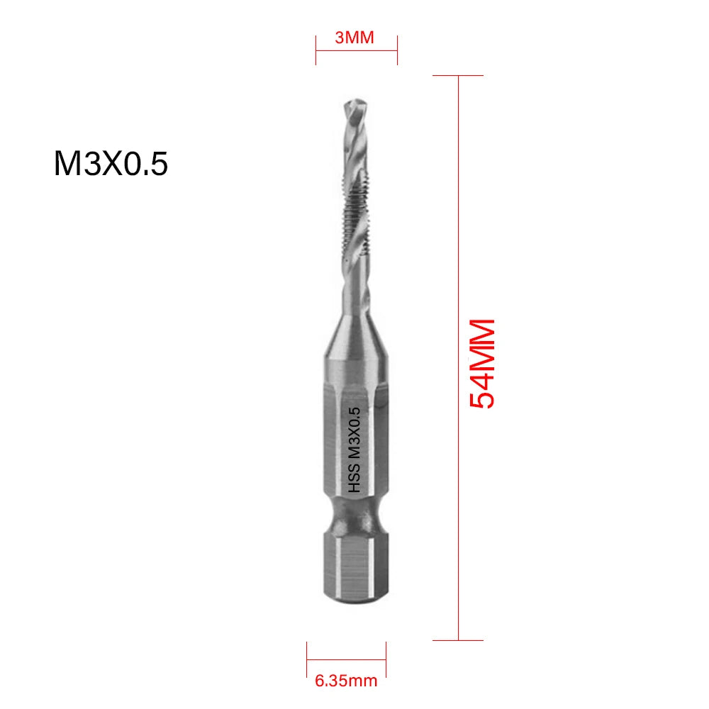 Titanium Plated Tap Drill Bit Set for Precision Tapping - Smarsty