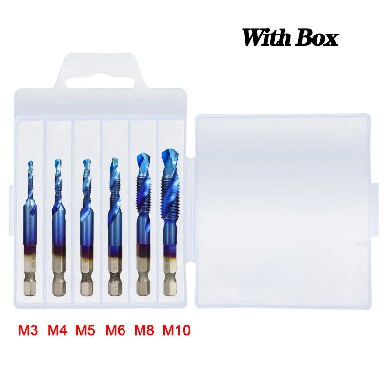 Titanium Plated Tap Drill Bit Set for Precision Tapping - Smarsty