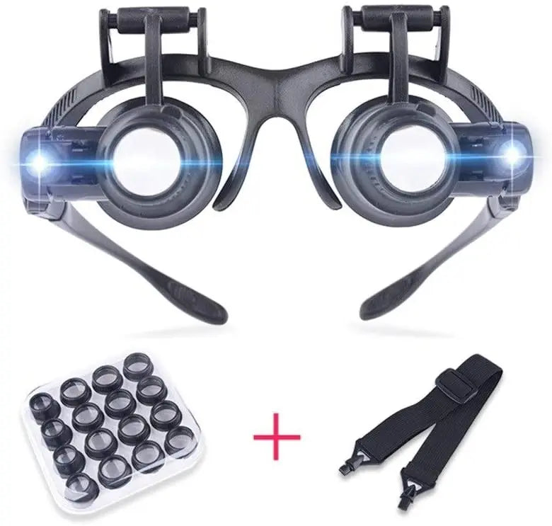 Double Eye Loupe Magnifier with Adjustable Lenses - Smarsty