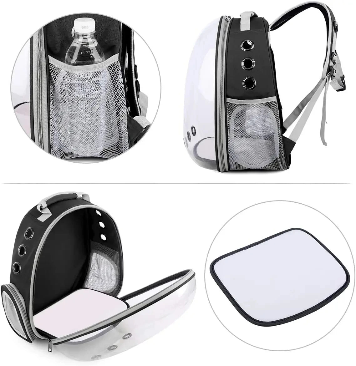 Transparent Capsule Cat Backpack for Travel and Comfort - Smarsty