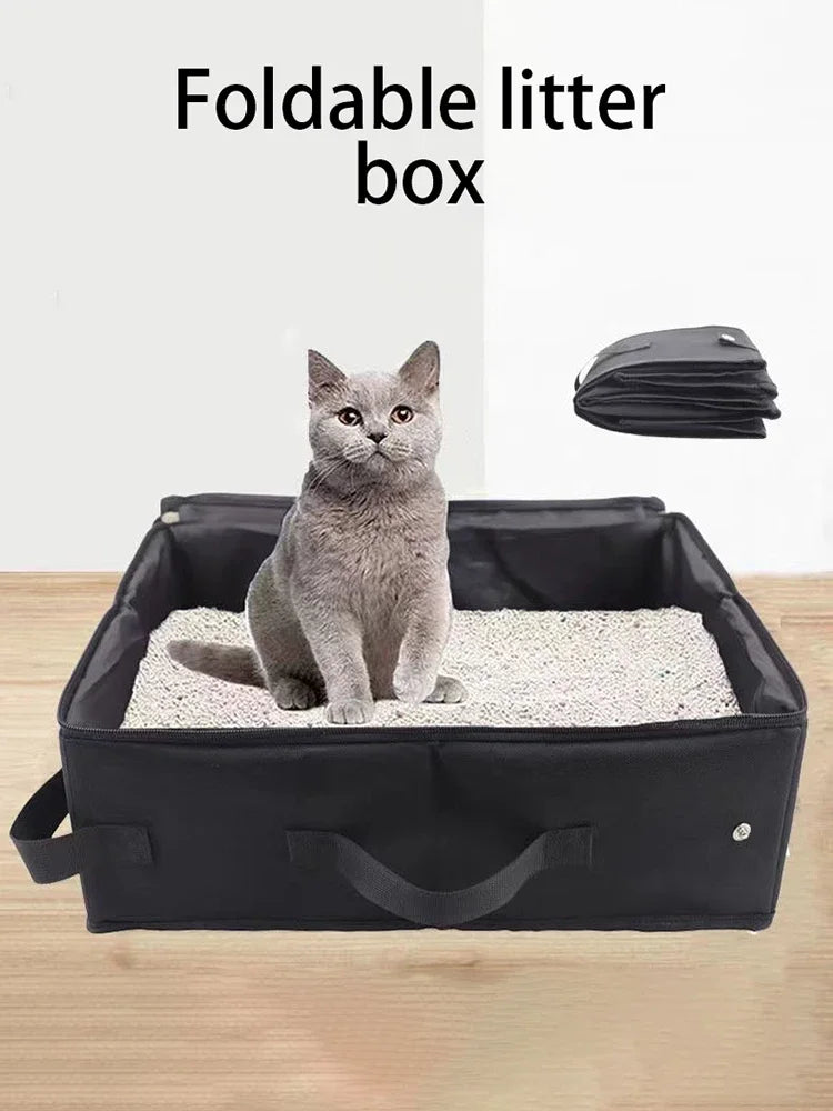 Portable Foldable Cat Litter Box for Travel - Smarsty