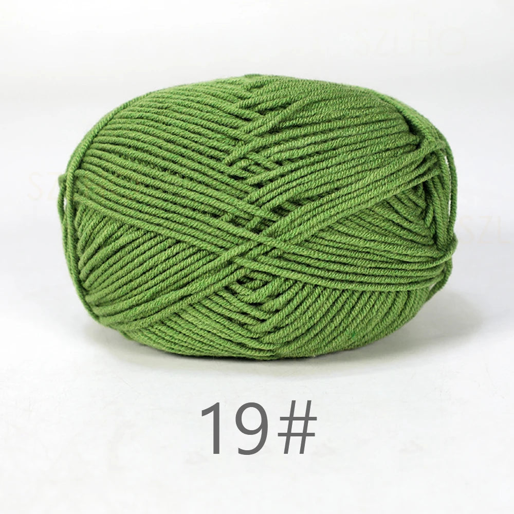 Soft Milk Cotton Yarn for Hand Knitting Projects - Smarsty