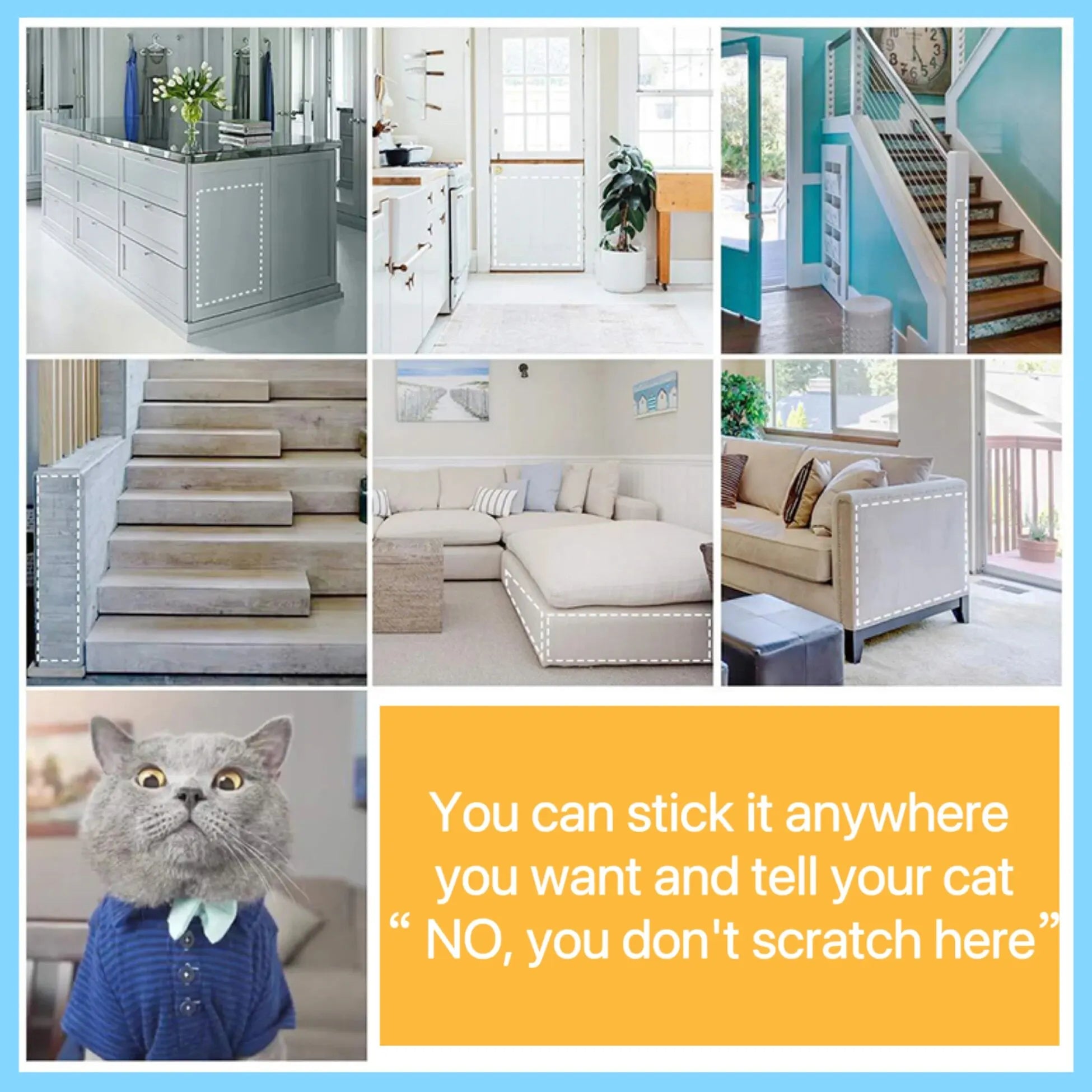 Cat Scratch Deterrent Tape for Furniture Protection - Smarsty