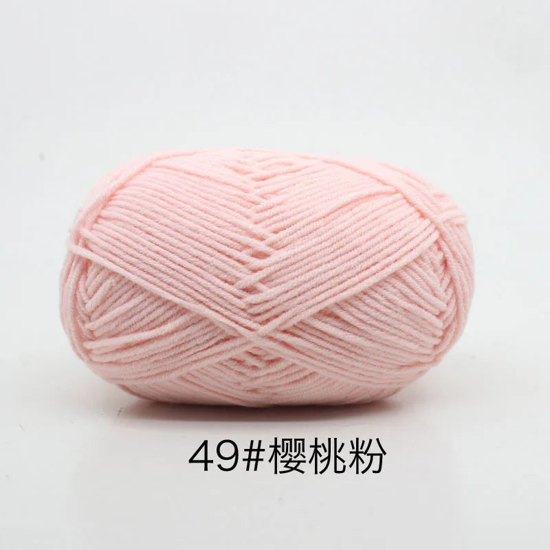 Eco-Friendly 4ply Milk Cotton Knitting Yarn Set - Smarsty