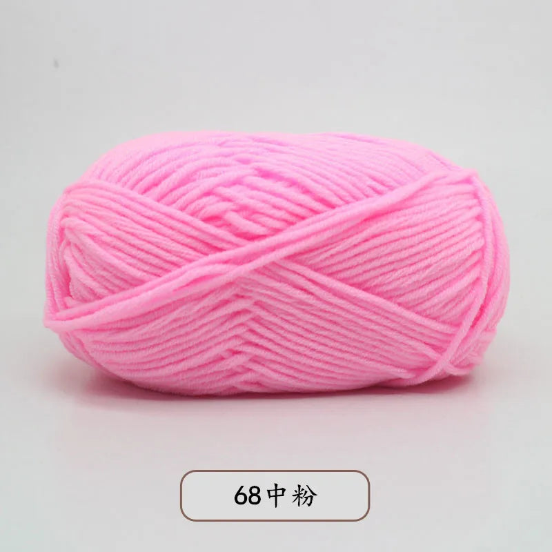 Eco-Friendly 4ply Milk Cotton Knitting Yarn Set - Smarsty
