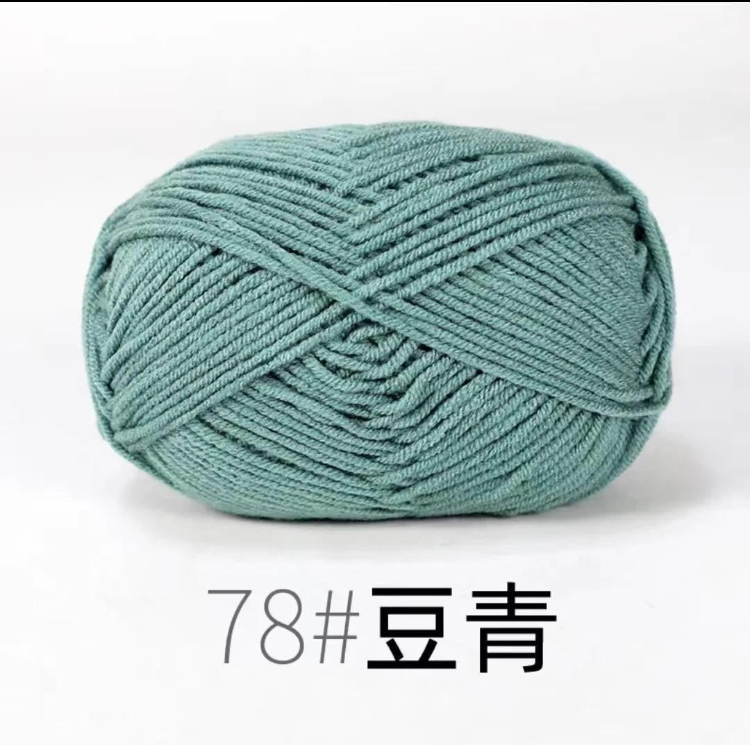 Eco-Friendly 4ply Milk Cotton Knitting Yarn Set - Smarsty