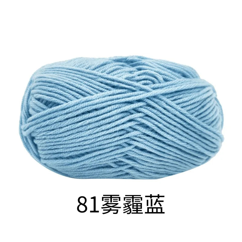 Eco-Friendly 4ply Milk Cotton Knitting Yarn Set - Smarsty