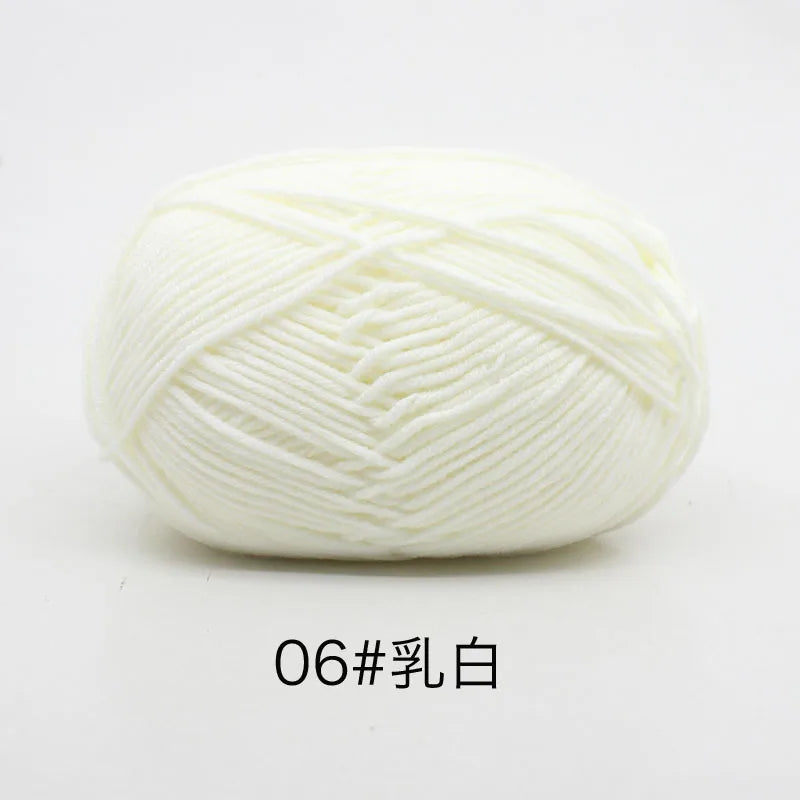Eco-Friendly 4ply Milk Cotton Knitting Yarn Set - Smarsty